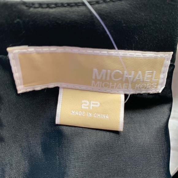 Michael Michael Kors Sleeveless Lined Black & White Dress NWT Size 2P #0365 - Picture 7 of 8